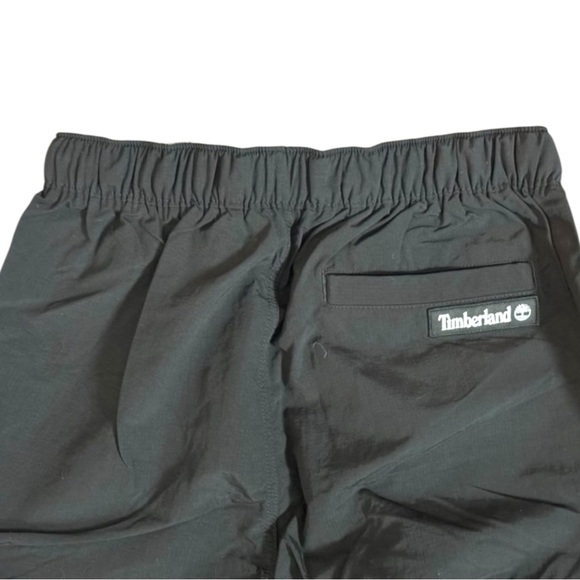 TIMBERLAND Men's Black water repellent joggers with logo Size Medium - Picture 6 of 7